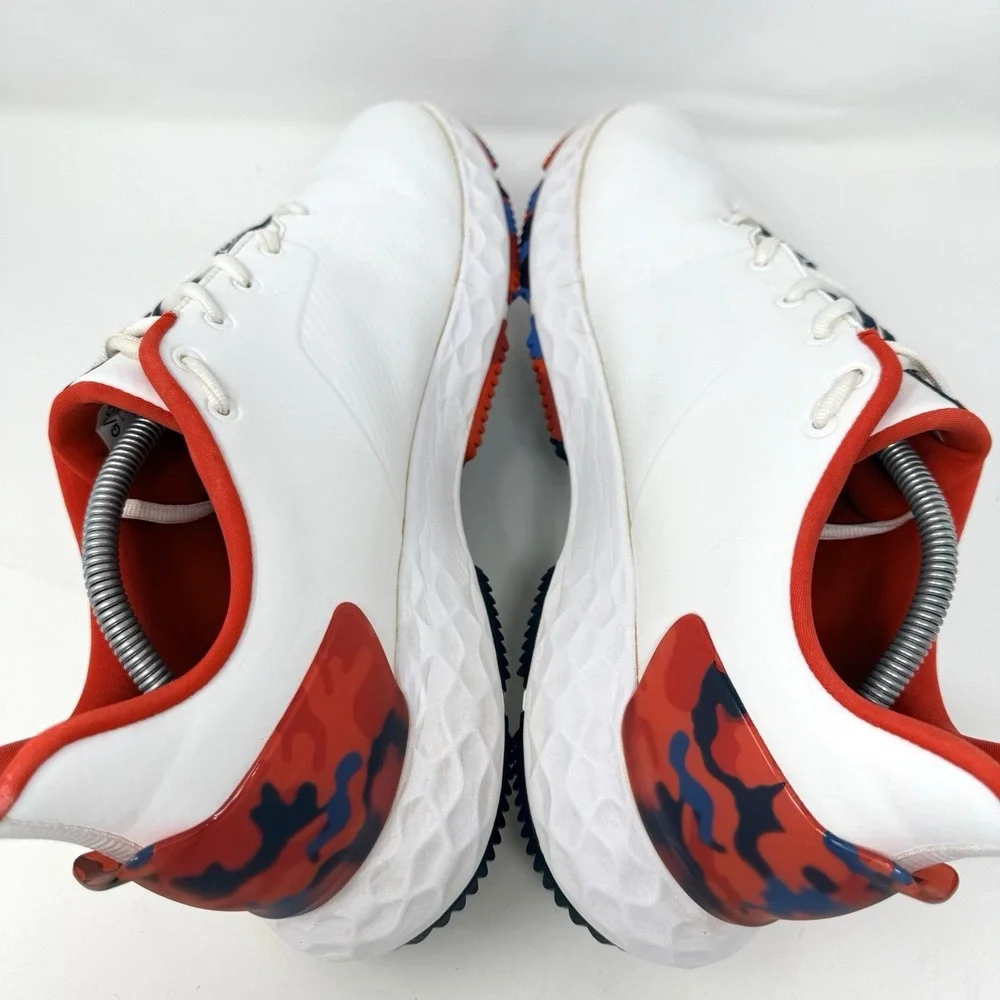 G/Fore MG4+ Golf Shoes Mens 11.5 White Poppy Camo‎ Accent Waterproof G4MA23EF27